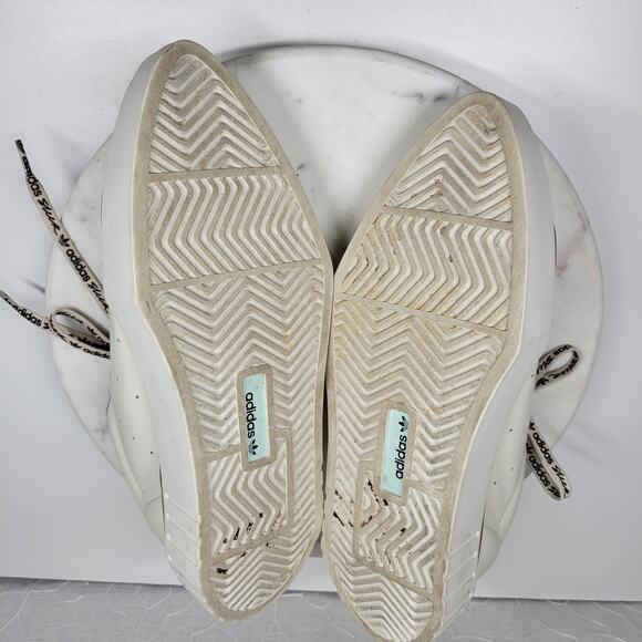 Adidas HyperSleek Womens 10 Off White Copper Metallic Platform Sneaker Shoe - Picture 8 of 16